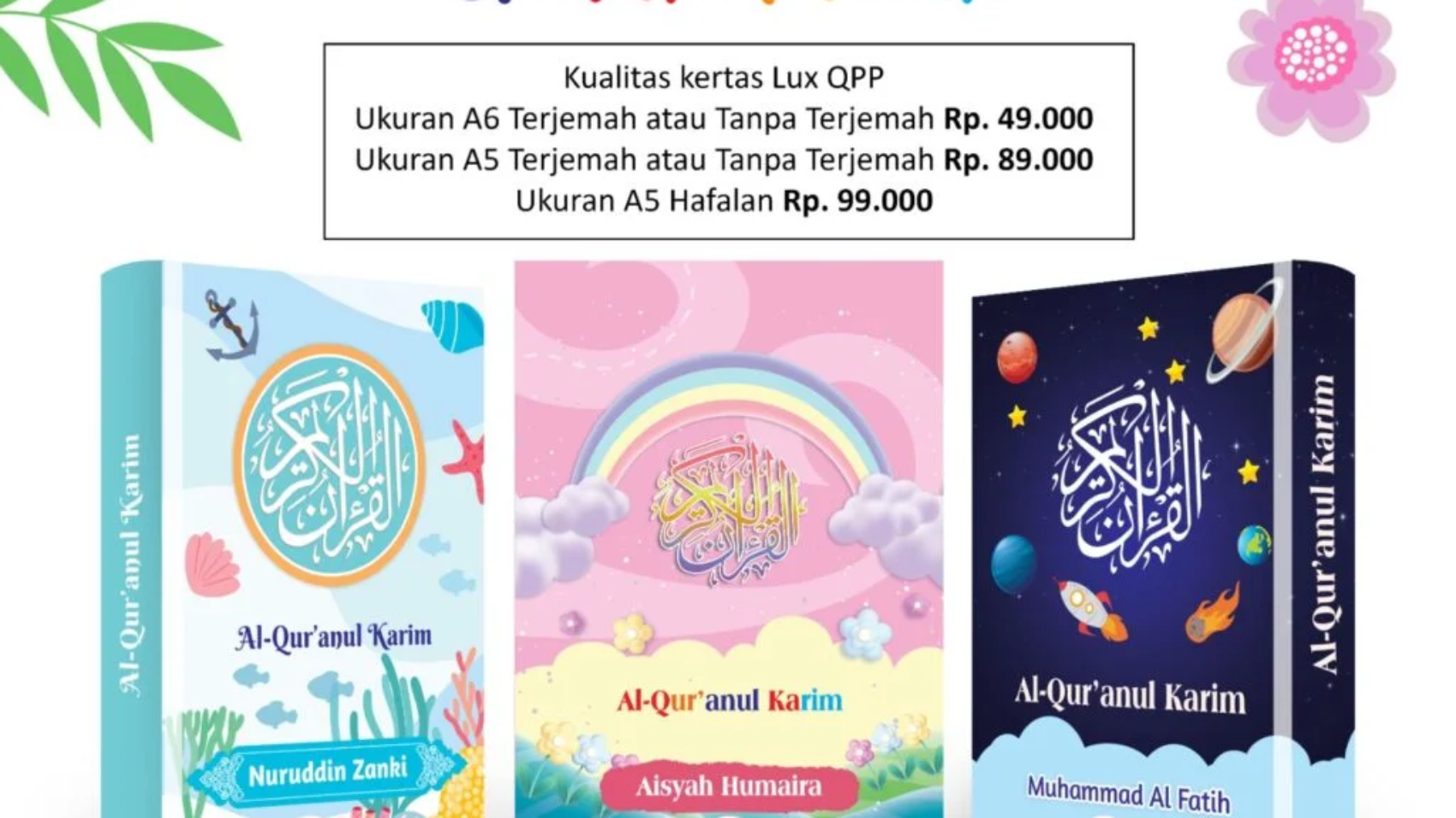 Custom Al Quran Anak di Bandung